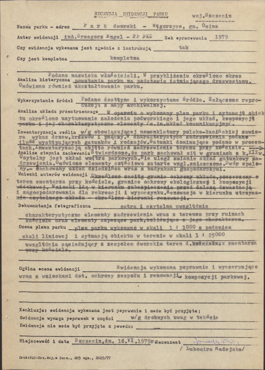 Ewidencja parkowa, skan nr 17
