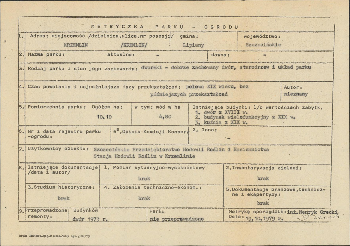 Ewidencja parkowa, skan nr 6