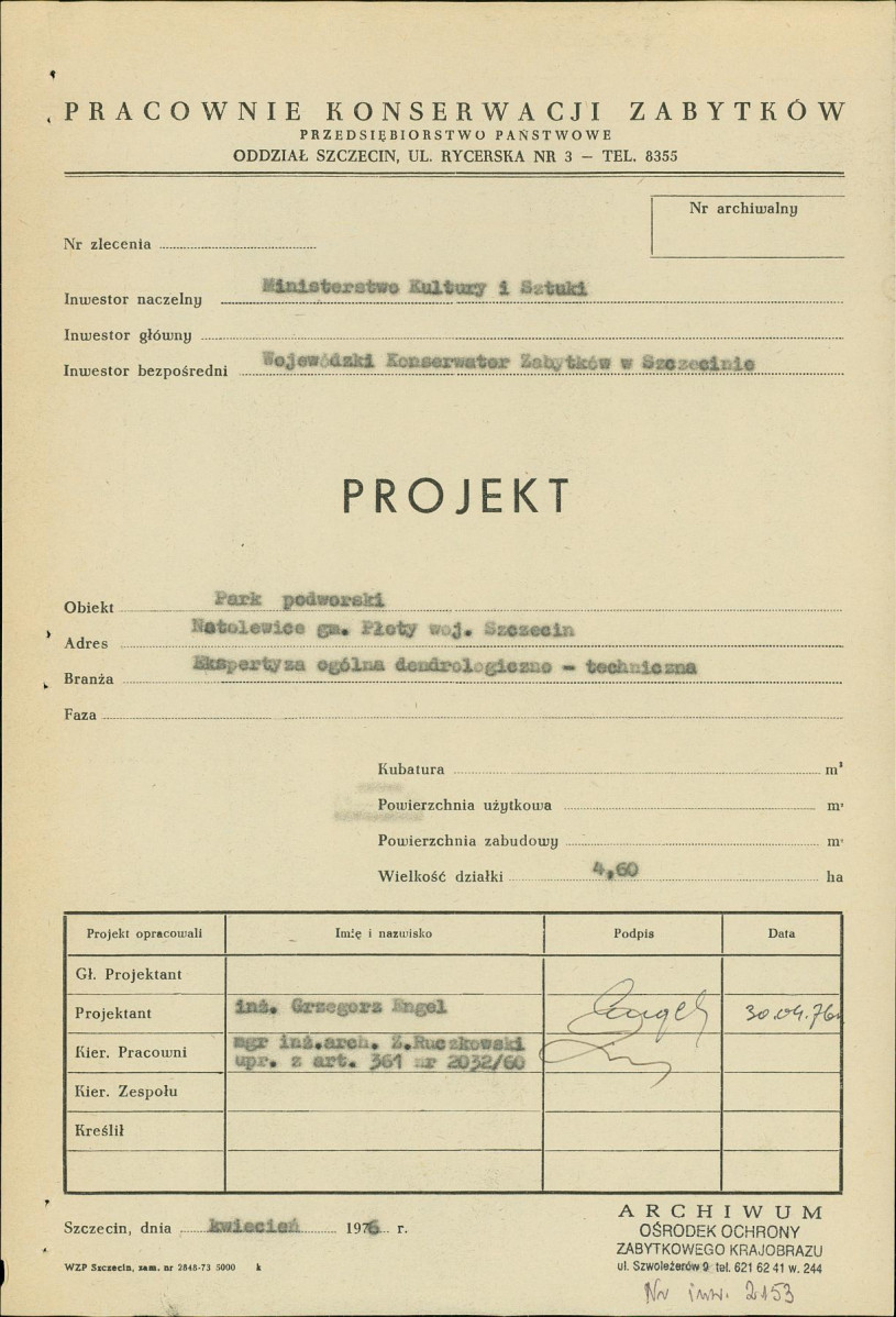 Ewidencja parkowa, skan nr 3