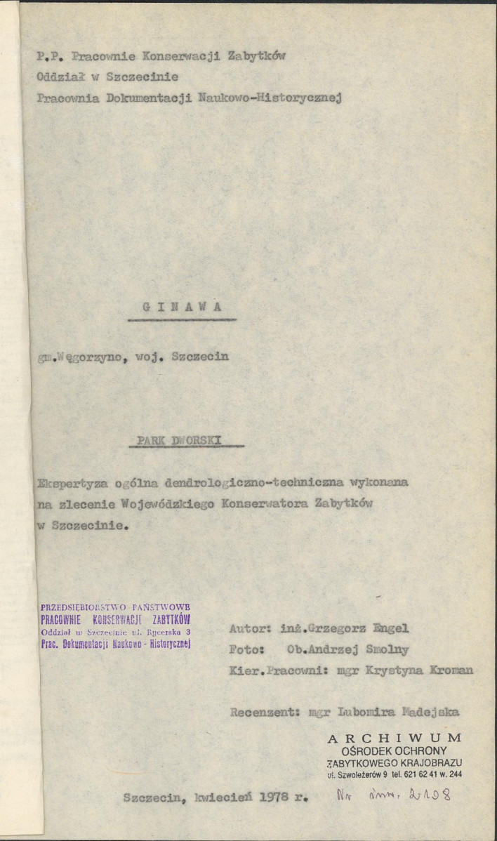 Ewidencja parkowa, skan nr 4