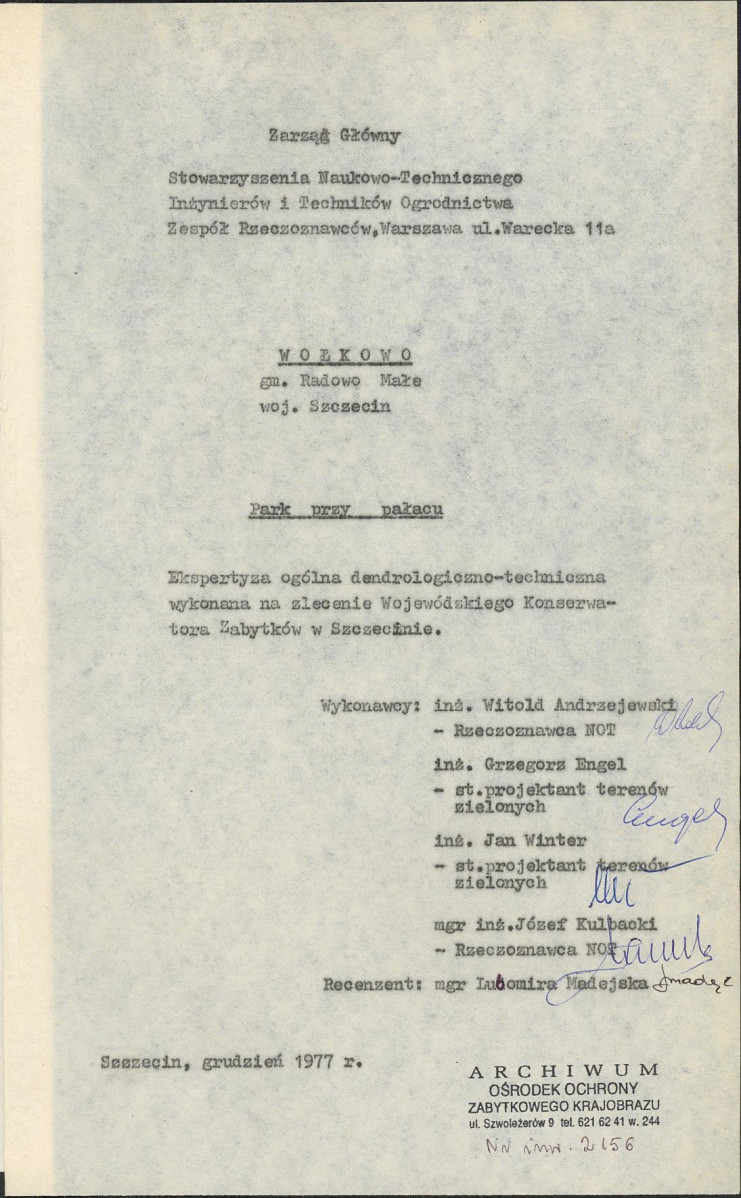 Ewidencja parkowa, skan nr 4