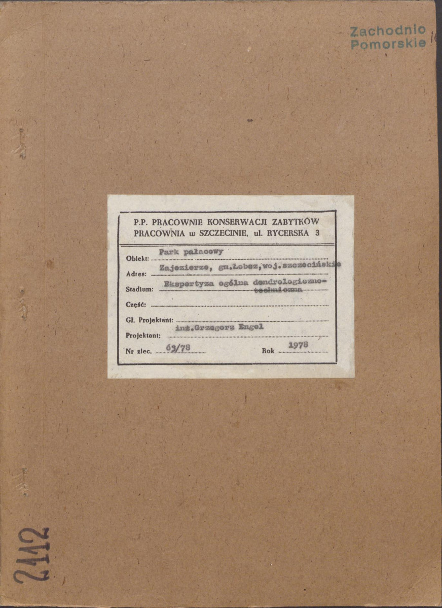 Ewidencja parkowa, skan nr 1