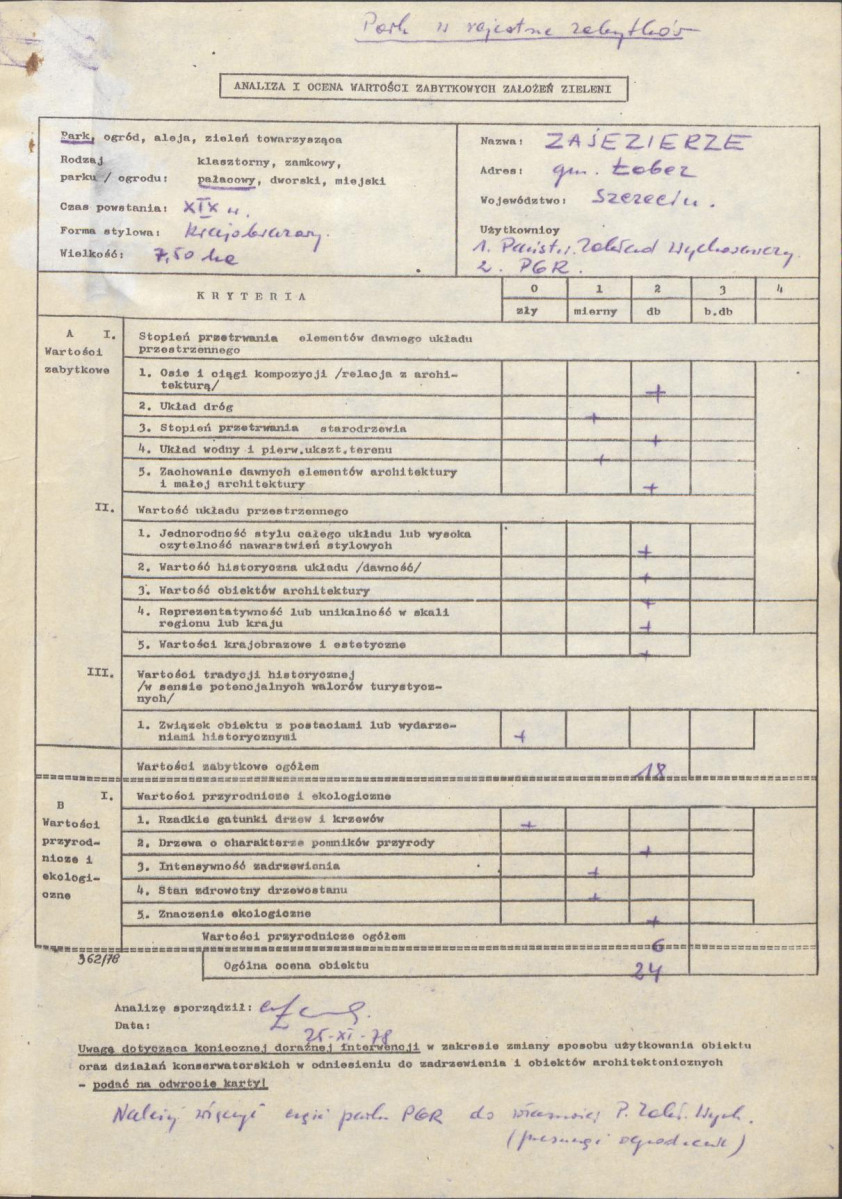 Ewidencja parkowa, skan nr 3