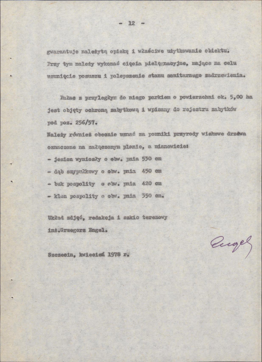 Ewidencja parkowa, skan nr 17