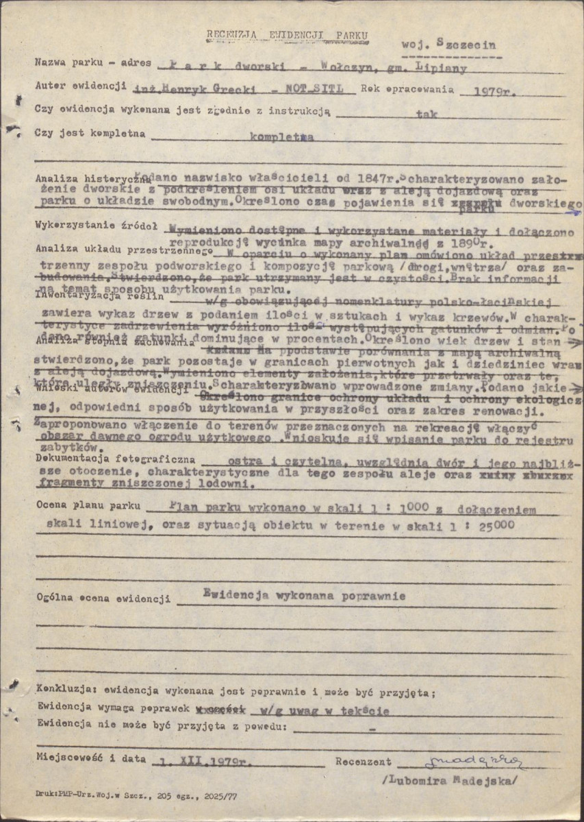 Ewidencja parkowa, skan nr 29