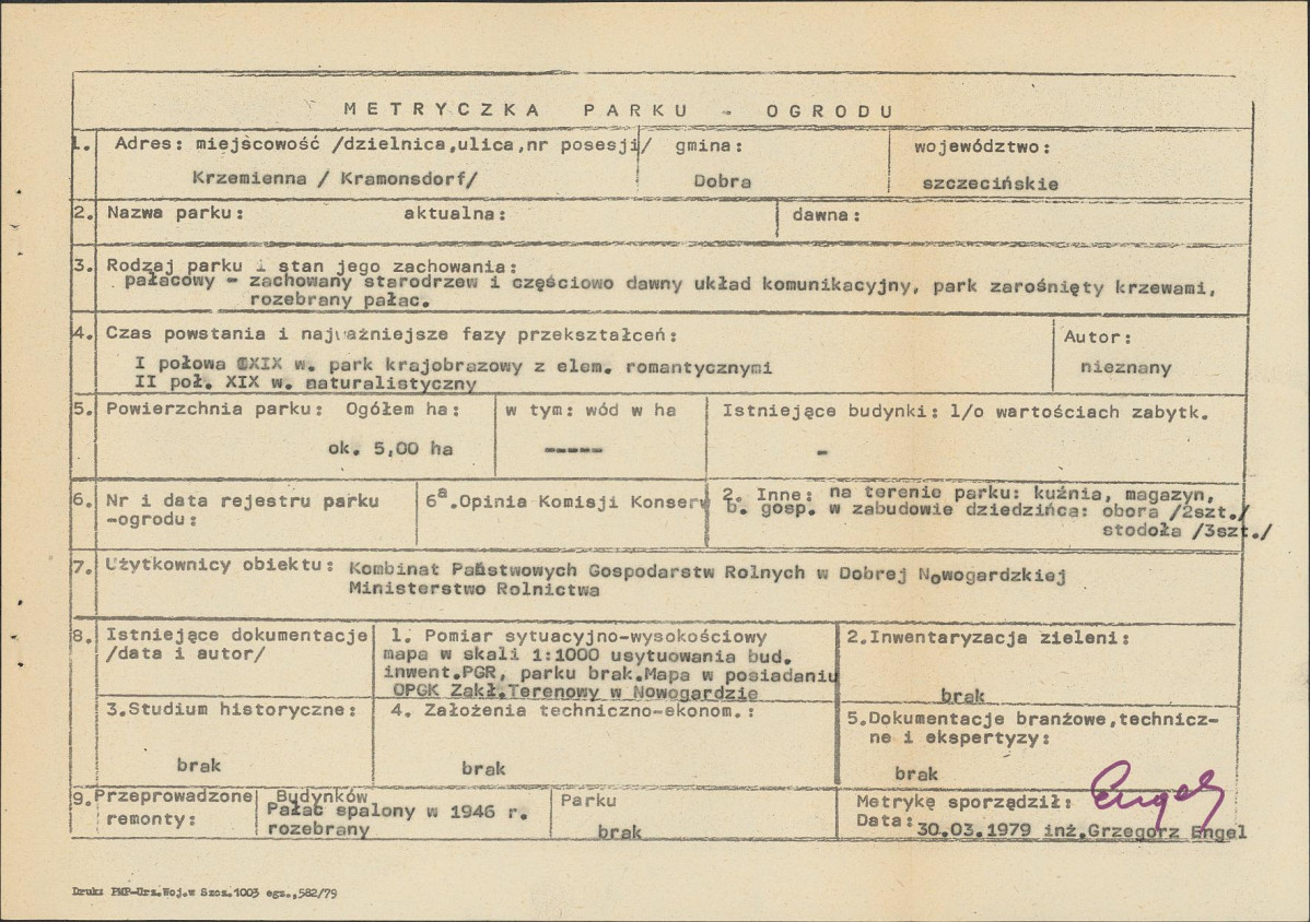 Ewidencja parkowa, skan nr 5