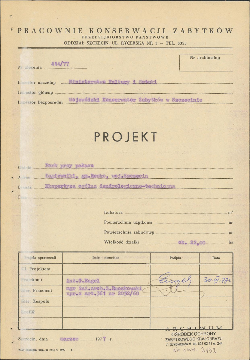 Ewidencja parkowa, skan nr 4
