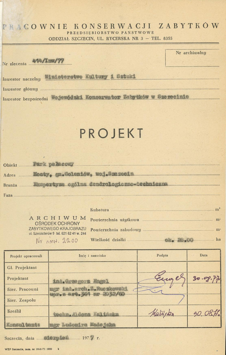 Ewidencja parkowa, skan nr 4
