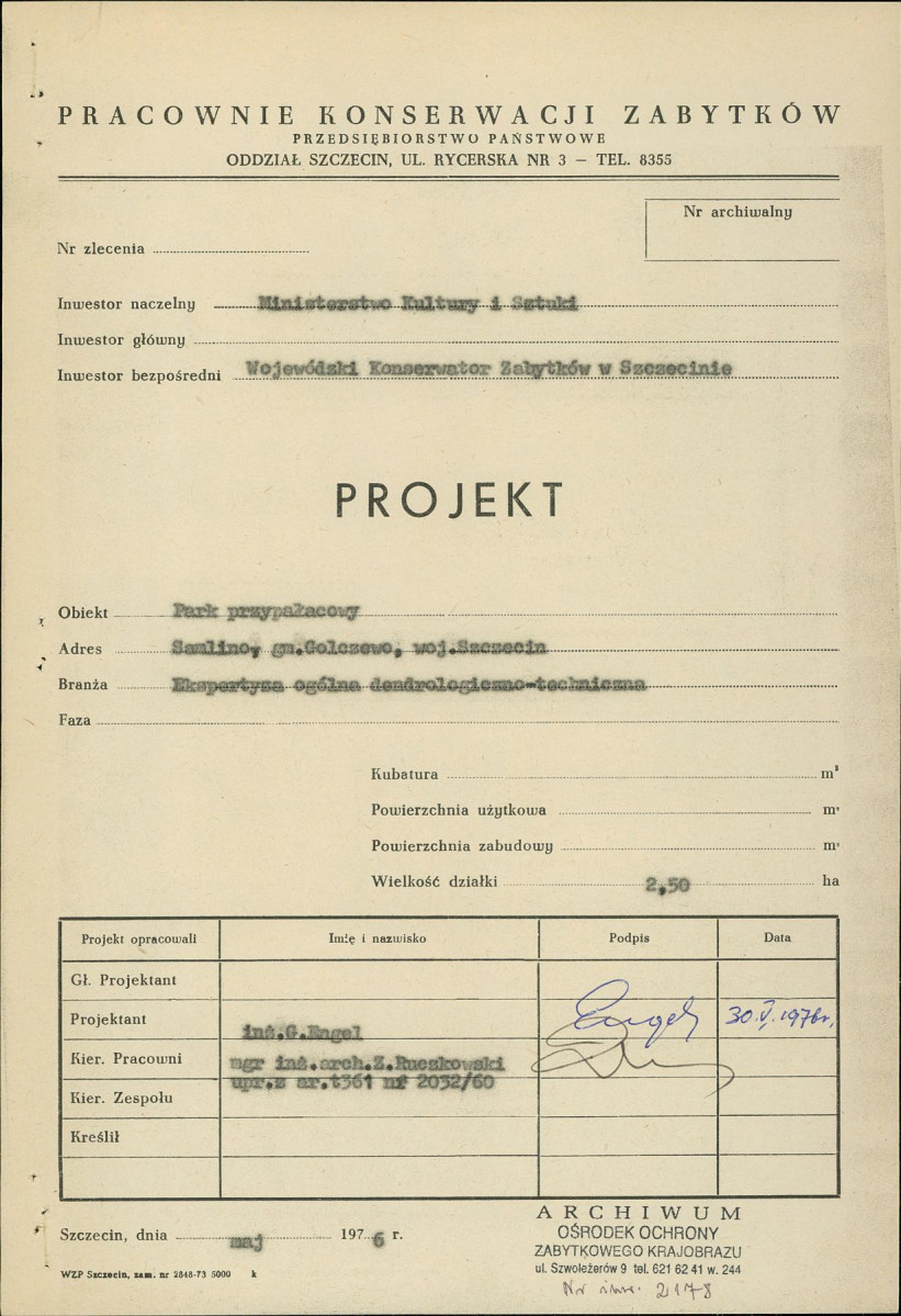Ewidencja parkowa, skan nr 3