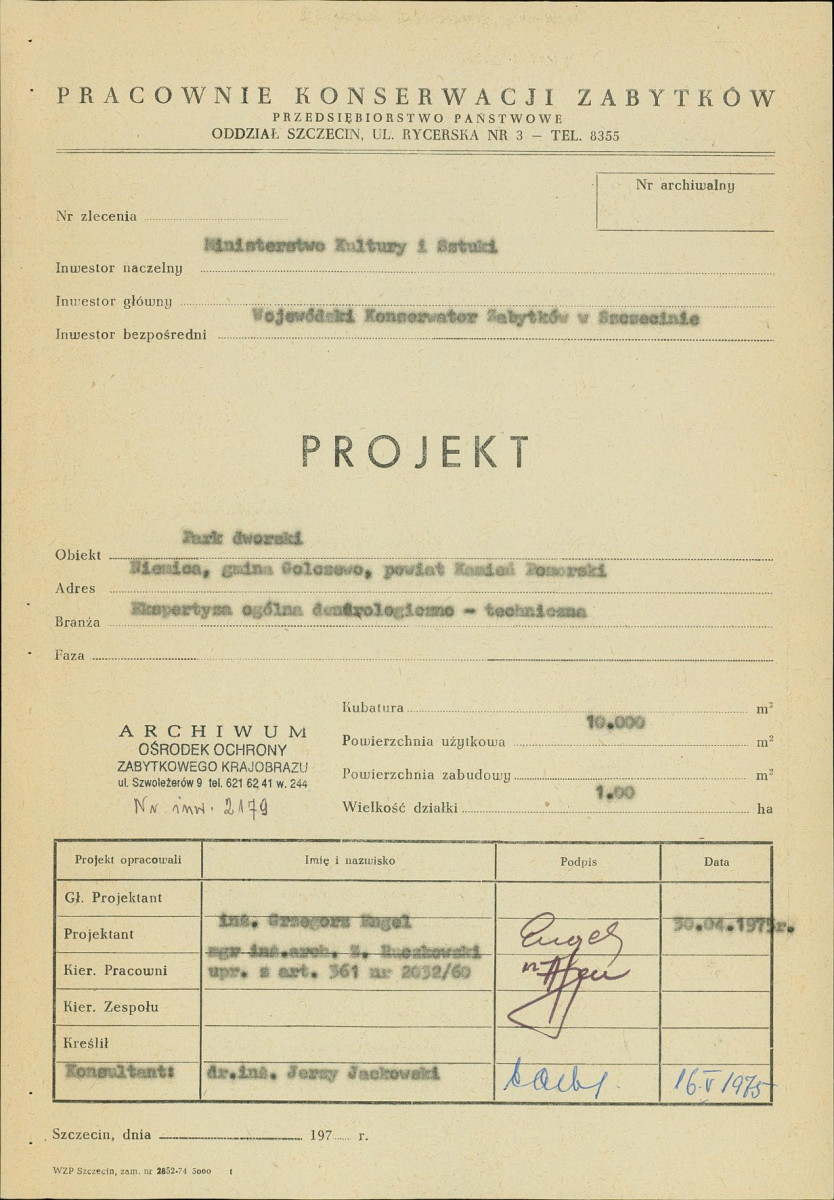 EP - Ewidencja parkowa, skan nr 3