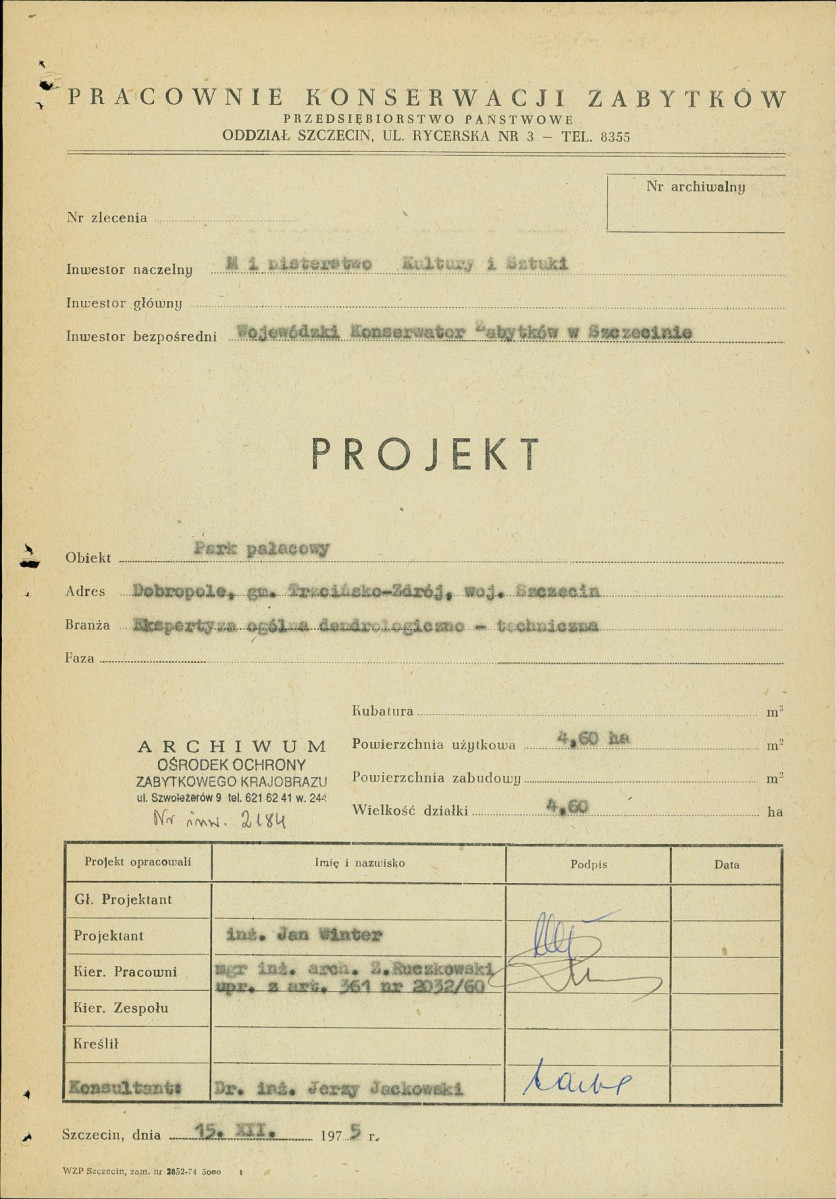 Ewidencja parkowa, skan nr 3