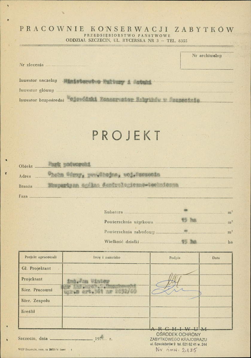 Ewidencja parkowa, skan nr 3