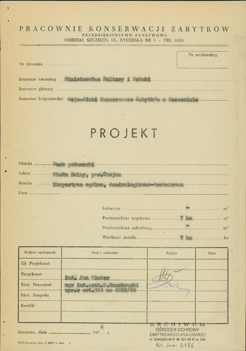 Ewidencja parkowa, skan nr 3
