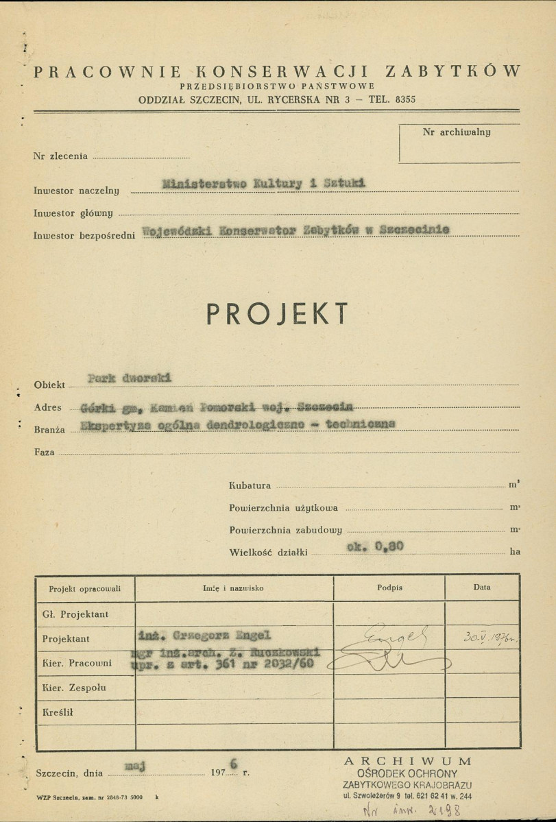 Ewidencja parkowa, skan nr 3
