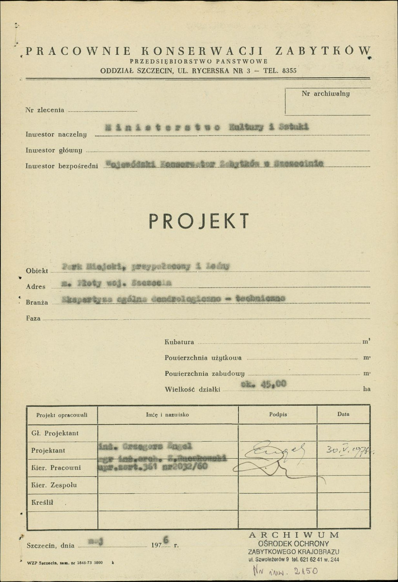 Ewidencja parkowa, skan nr 3