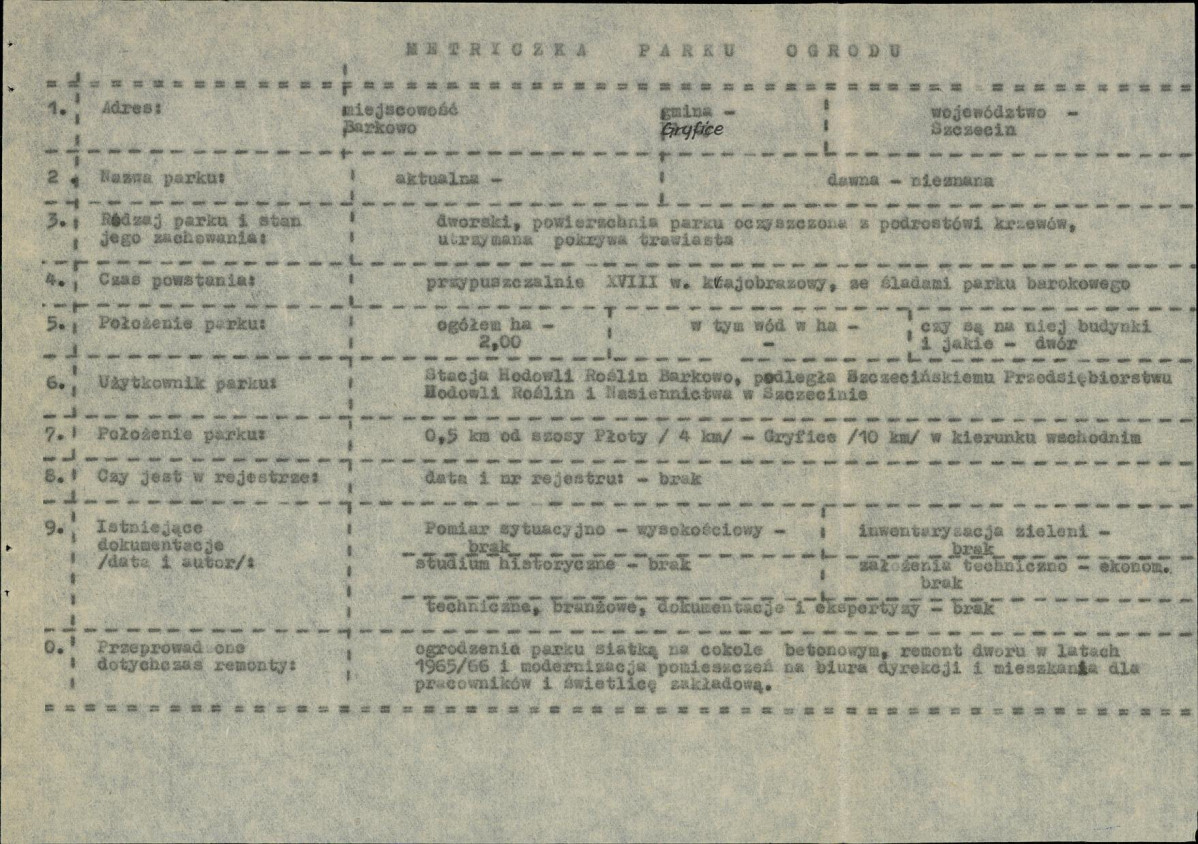 Ewidencja parkowa, skan nr 4