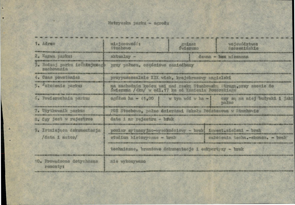 Ewidencja parkowa, skan nr 4