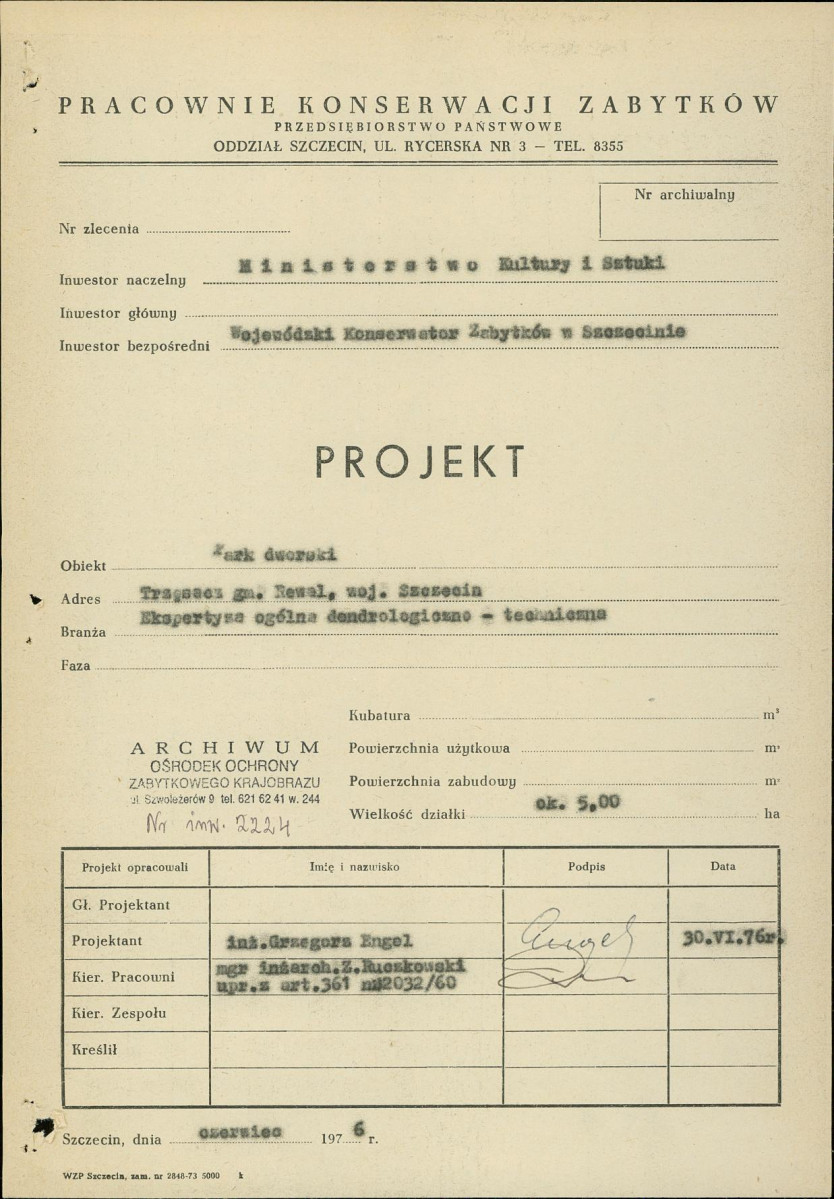Ewidencja parkowa, skan nr 3