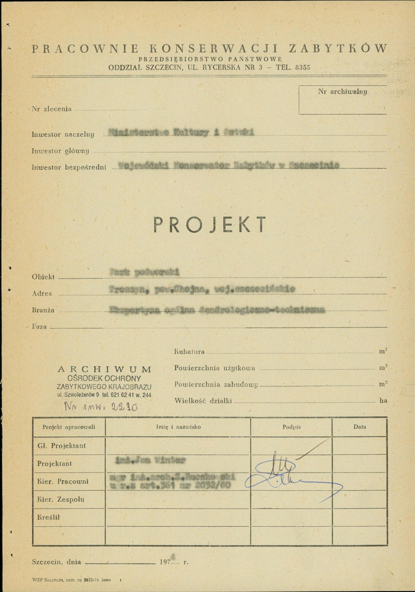 Ewidencja parkowa, skan nr 3
