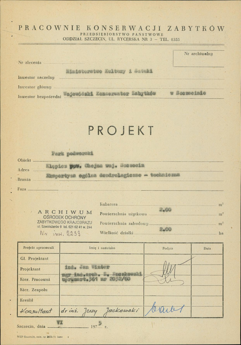 Ewidencja parkowa, skan nr 3