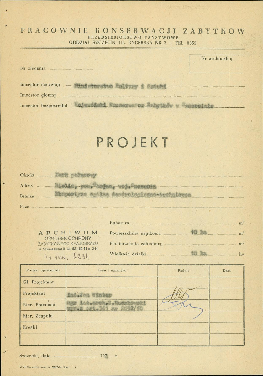 Ewidencja parkowa, skan nr 3