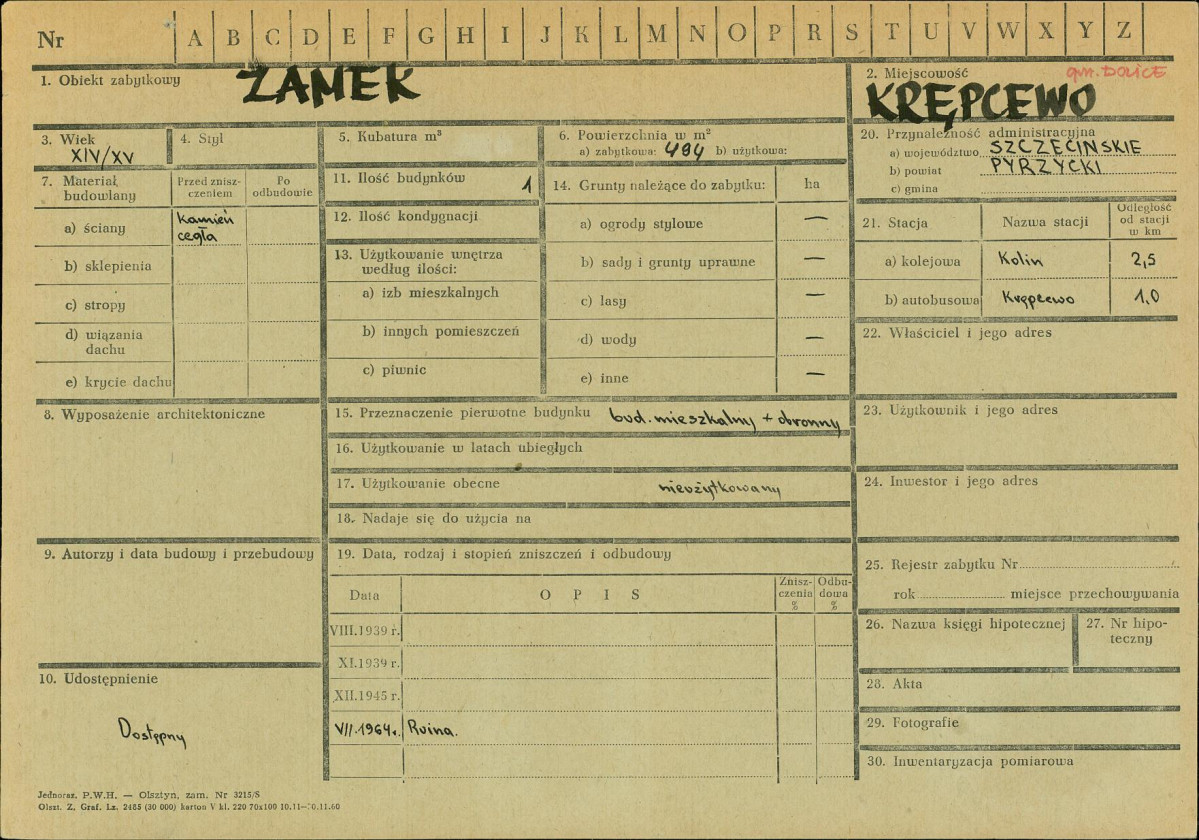 KZ - Karta zielona, skan nr 1