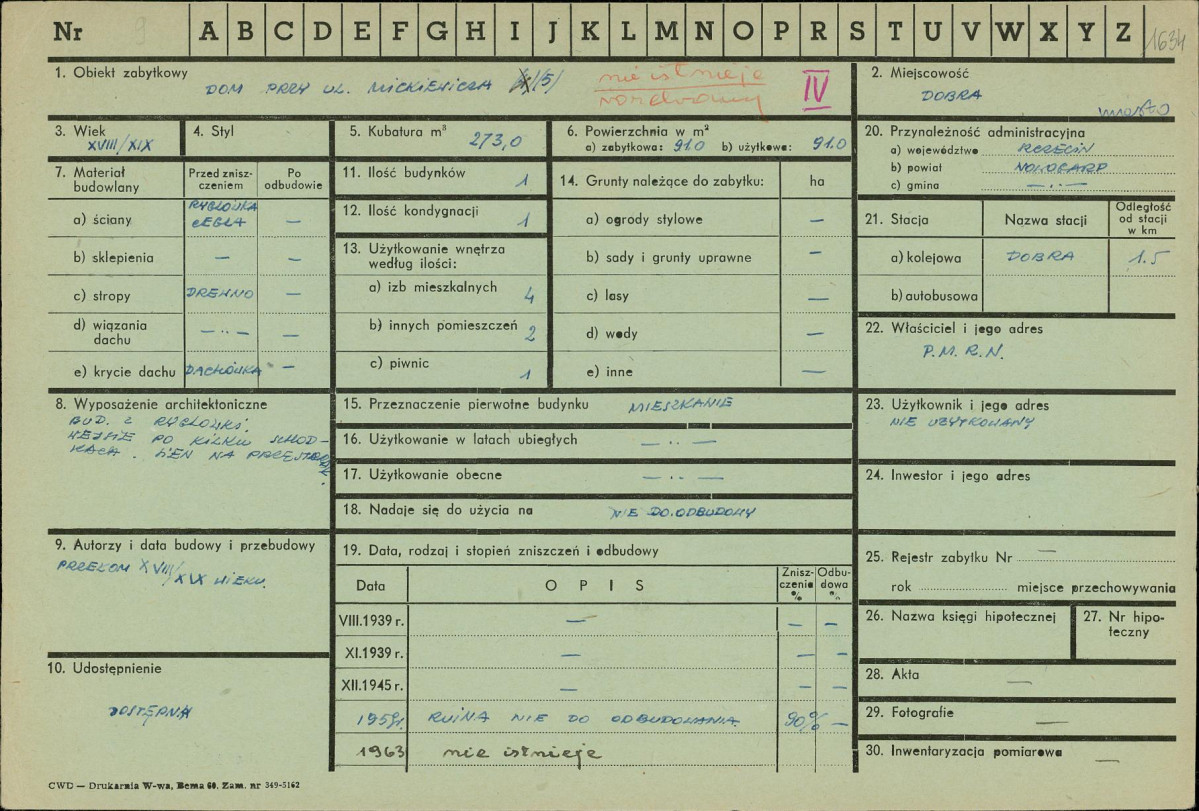 Karta zielona, skan nr 1