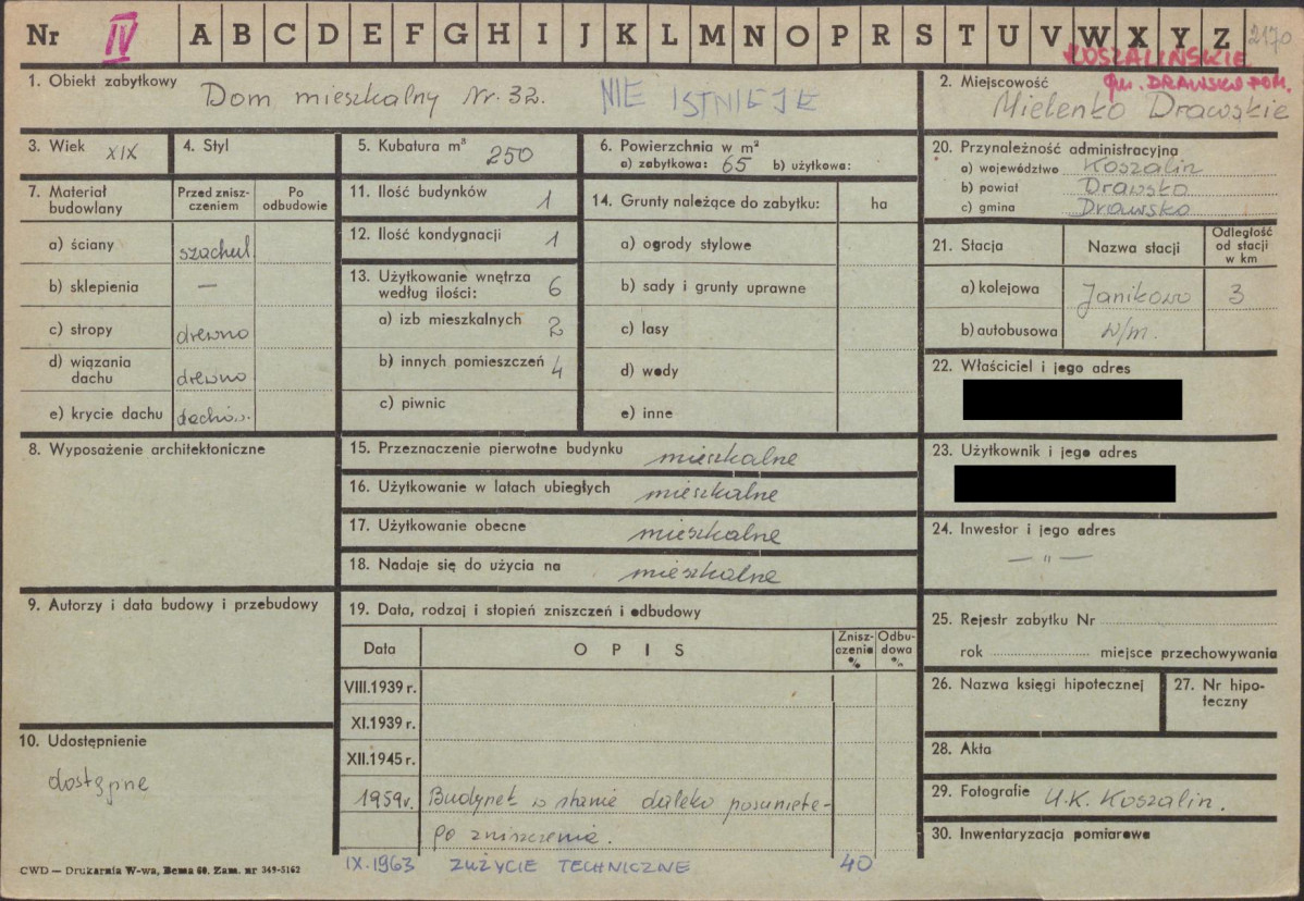 KZ - Karta zielona, skan nr 1