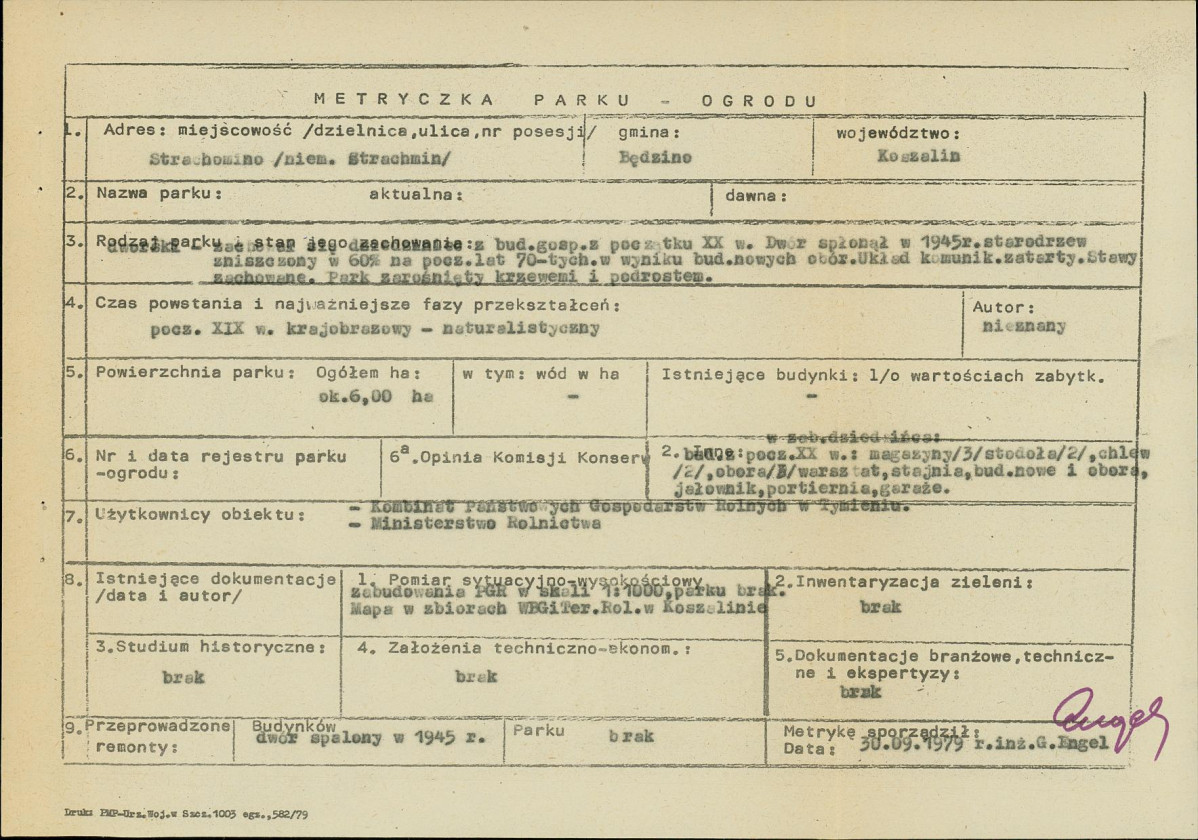 Ewidencja parkowa, skan nr 6