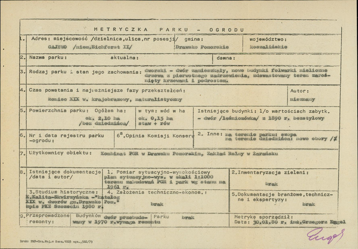 Ewidencja parkowa, skan nr 6