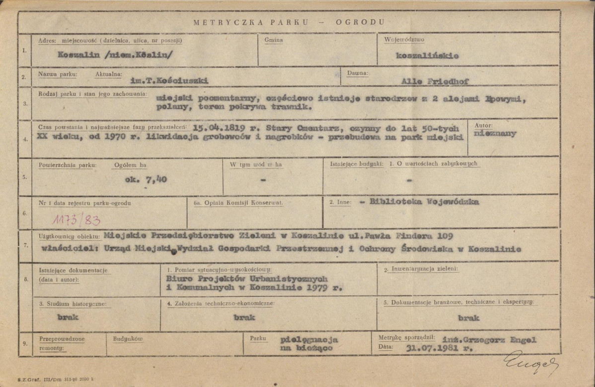Ewidencja parkowa, skan nr 7