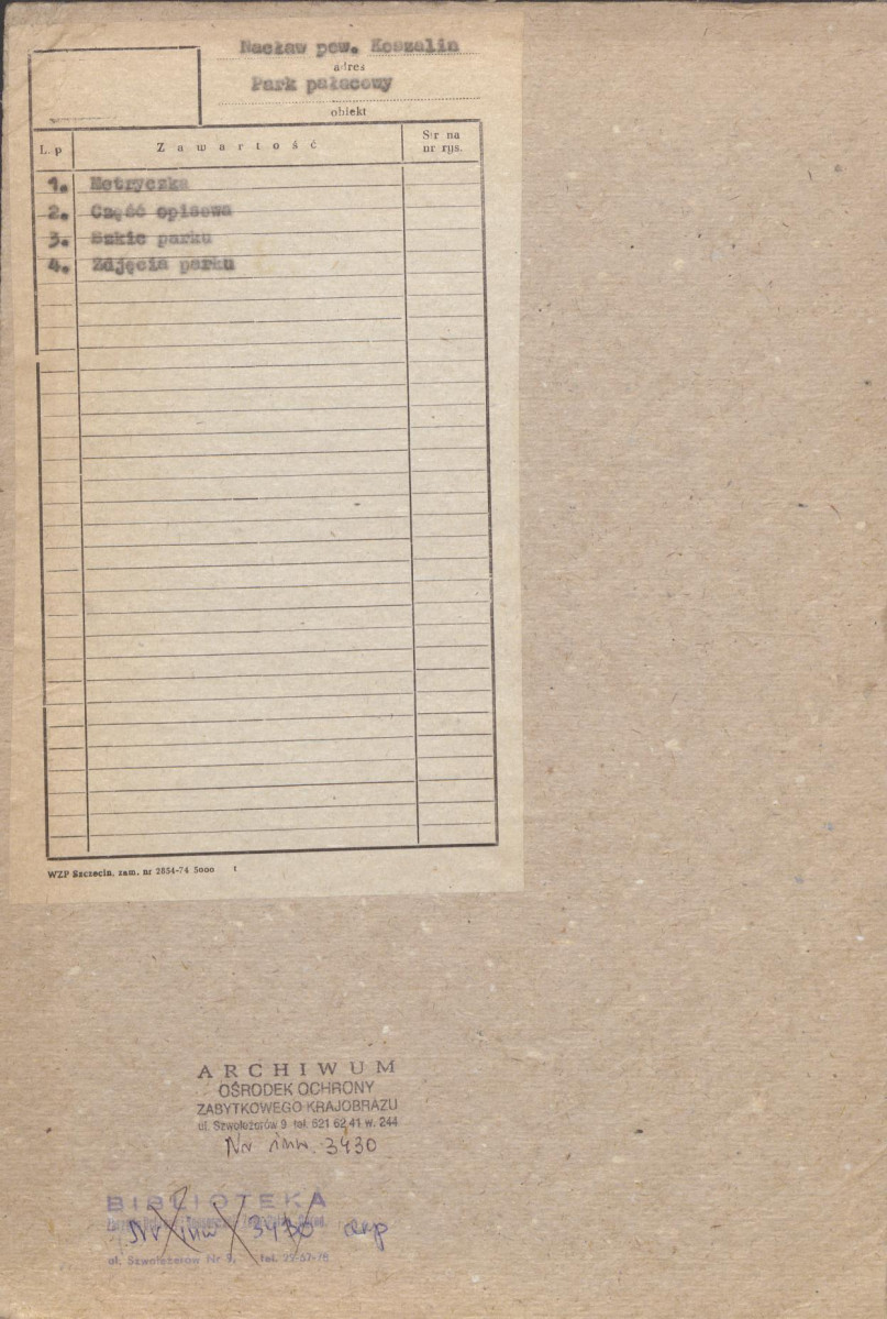 Ewidencja parkowa, skan nr 2