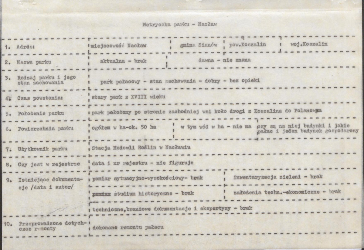 Ewidencja parkowa, skan nr 4