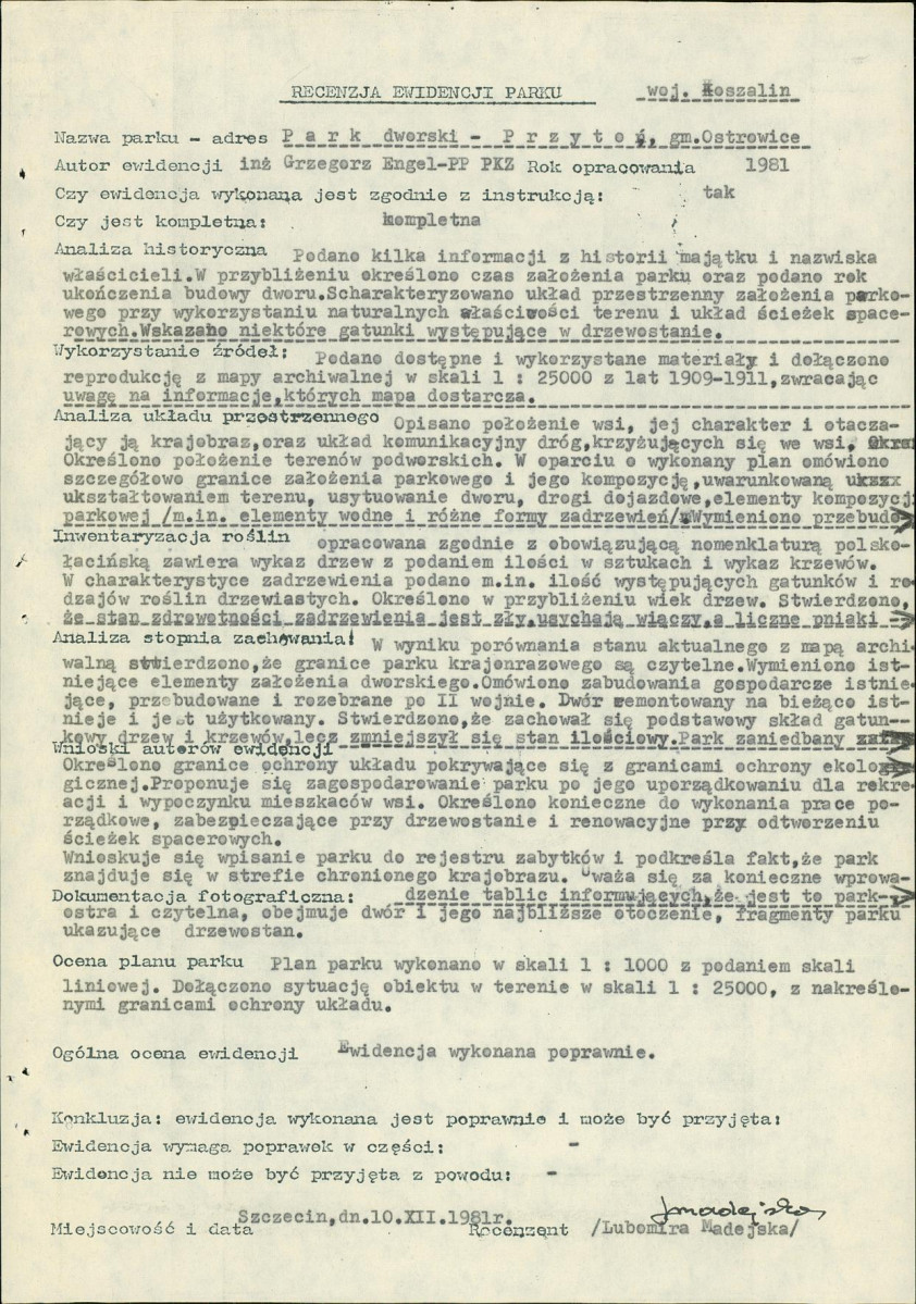 Ewidencja parkowa, skan nr 30