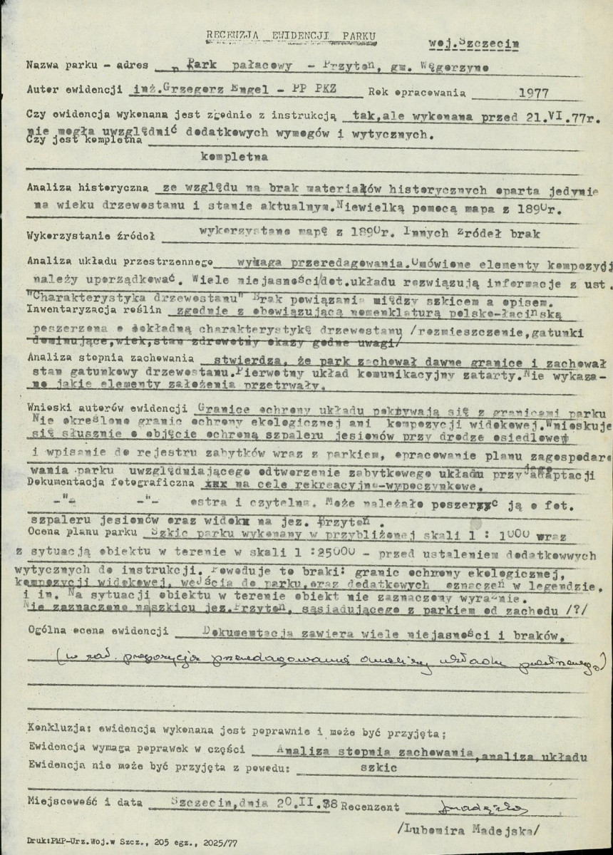 Ewidencja parkowa, skan nr 20