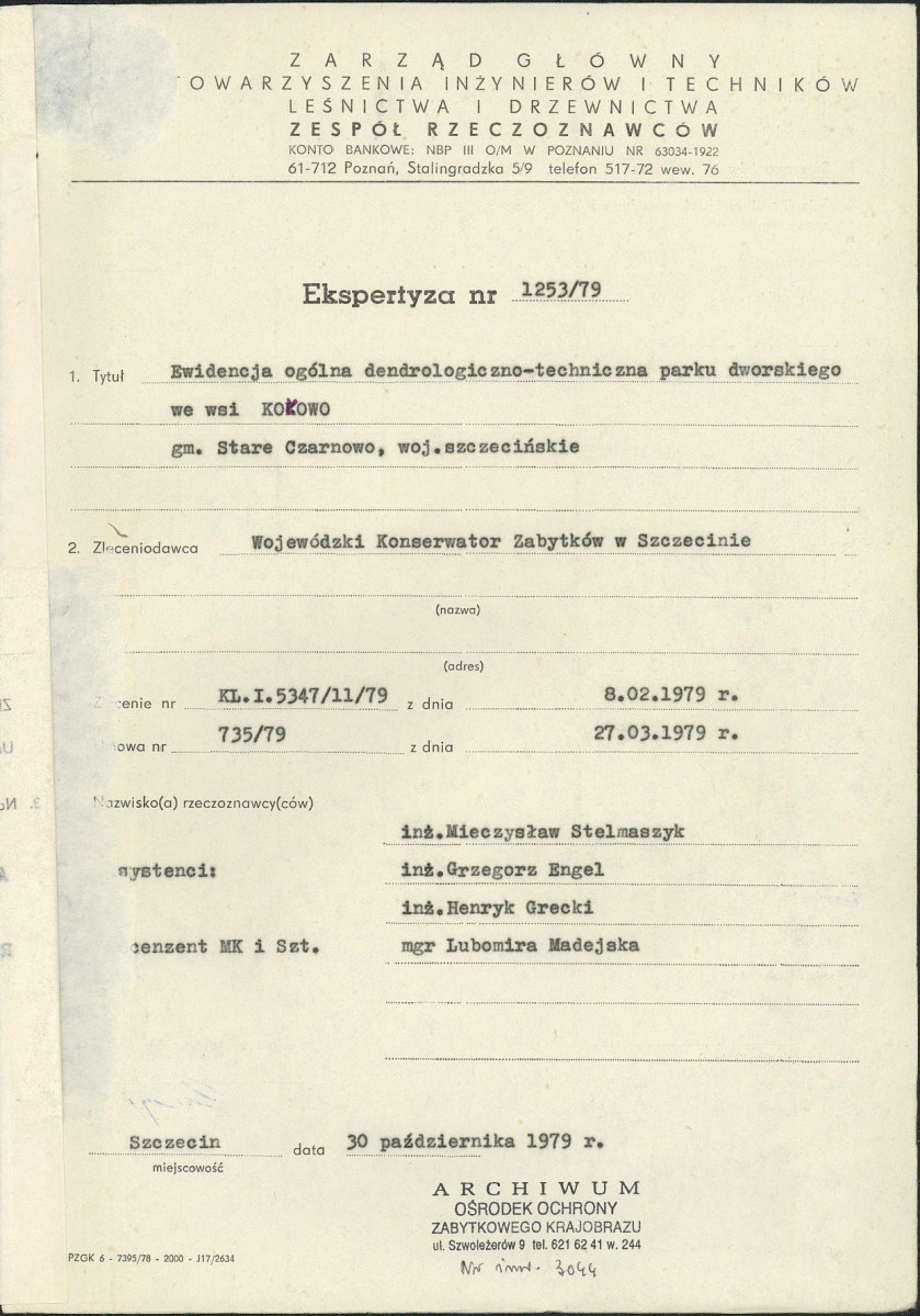 Ewidencja parkowa, skan nr 4