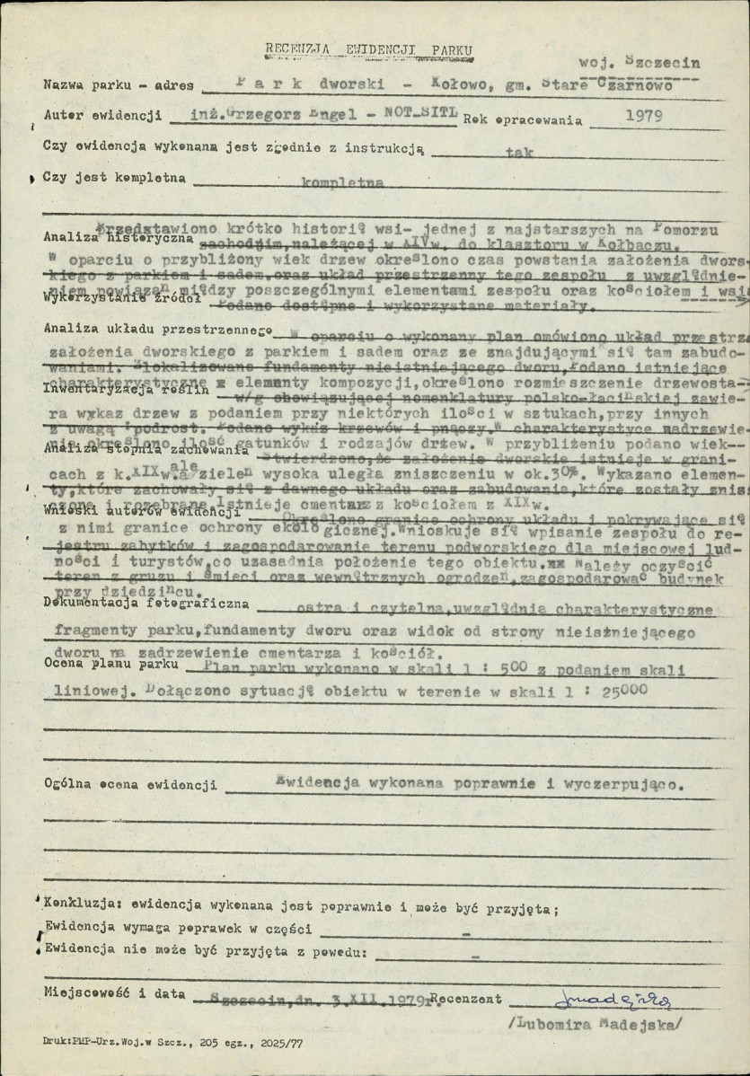 Ewidencja parkowa, skan nr 24