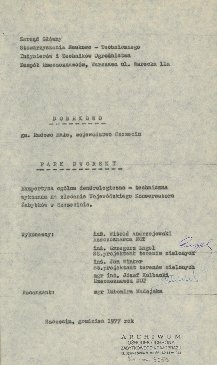 Ewidencja parkowa, skan nr 4