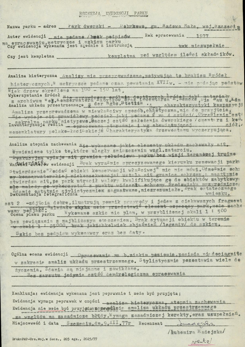 Ewidencja parkowa, skan nr 23