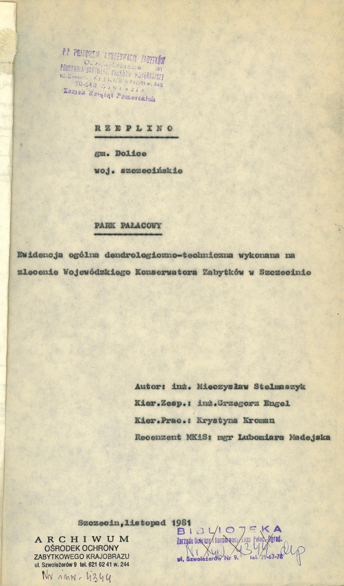 EP - Ewidencja parkowa, skan nr 4
