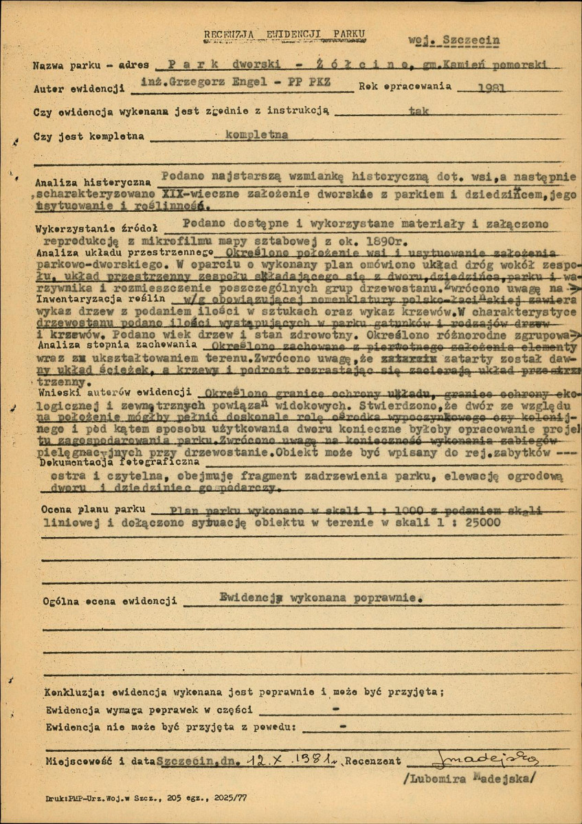 Ewidencja parkowa, skan nr 23