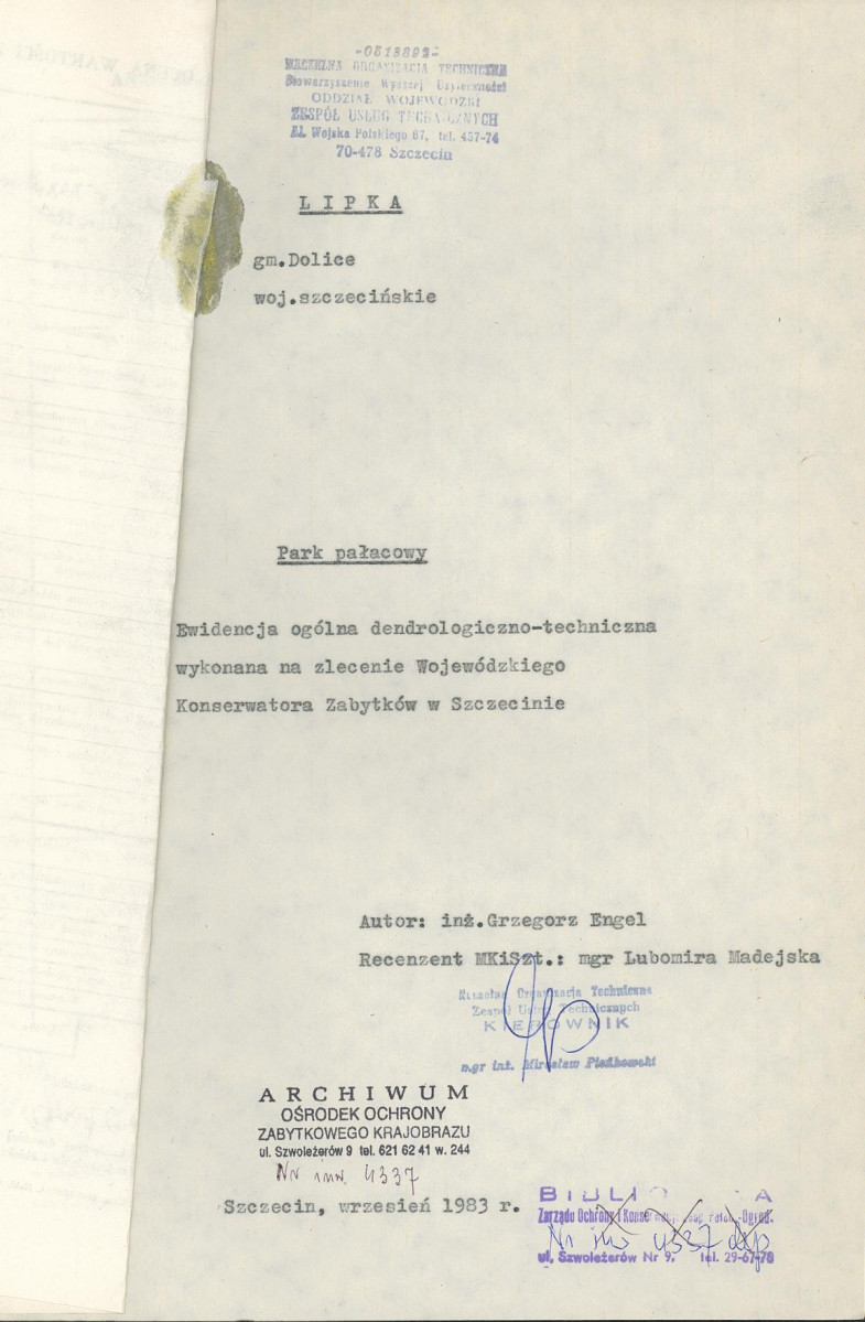 EP - Ewidencja parkowa, skan nr 4