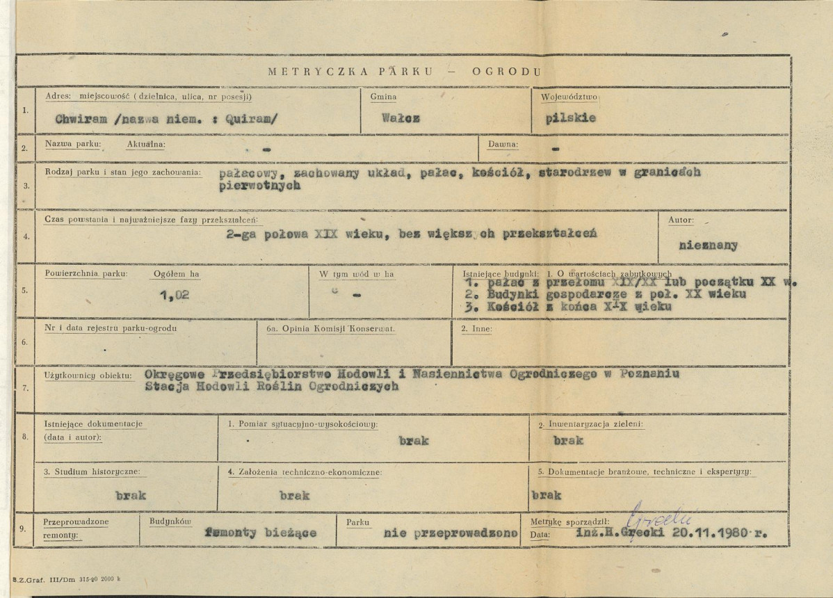 EP - Ewidencja parkowa, skan nr 4