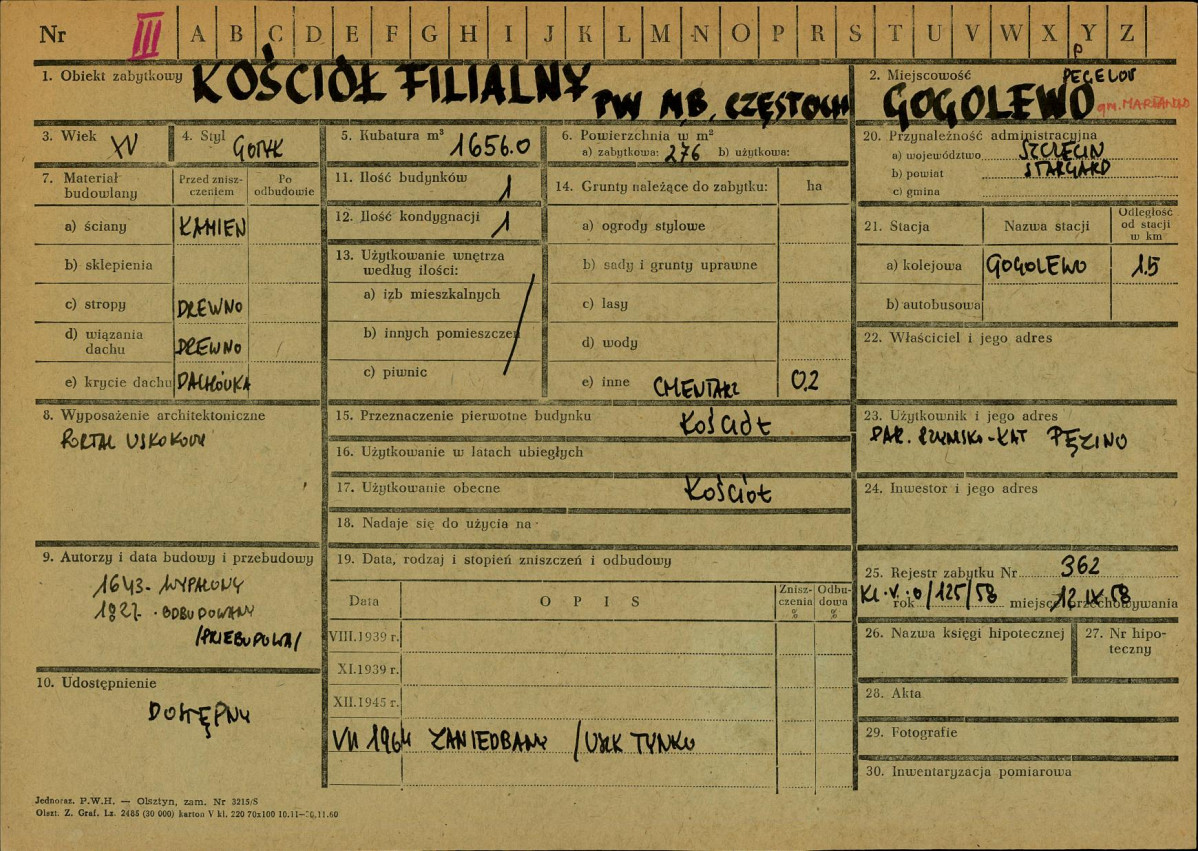 KZ - Karta zielona, skan nr 1