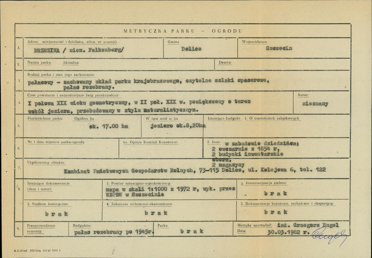EP - Ewidencja parkowa, skan nr 7