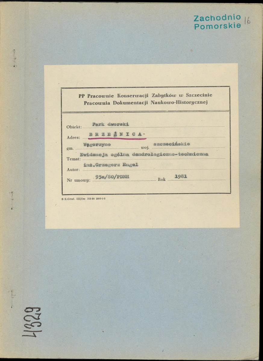 EP - Ewidencja parkowa, skan nr 1