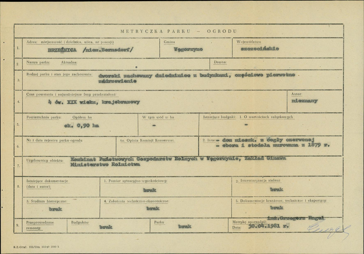 EP - Ewidencja parkowa, skan nr 5