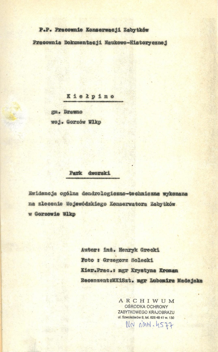 EP - Ewidencja parkowa, skan nr 4