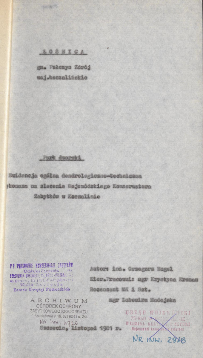 EP - Ewidencja parkowa, skan nr 4