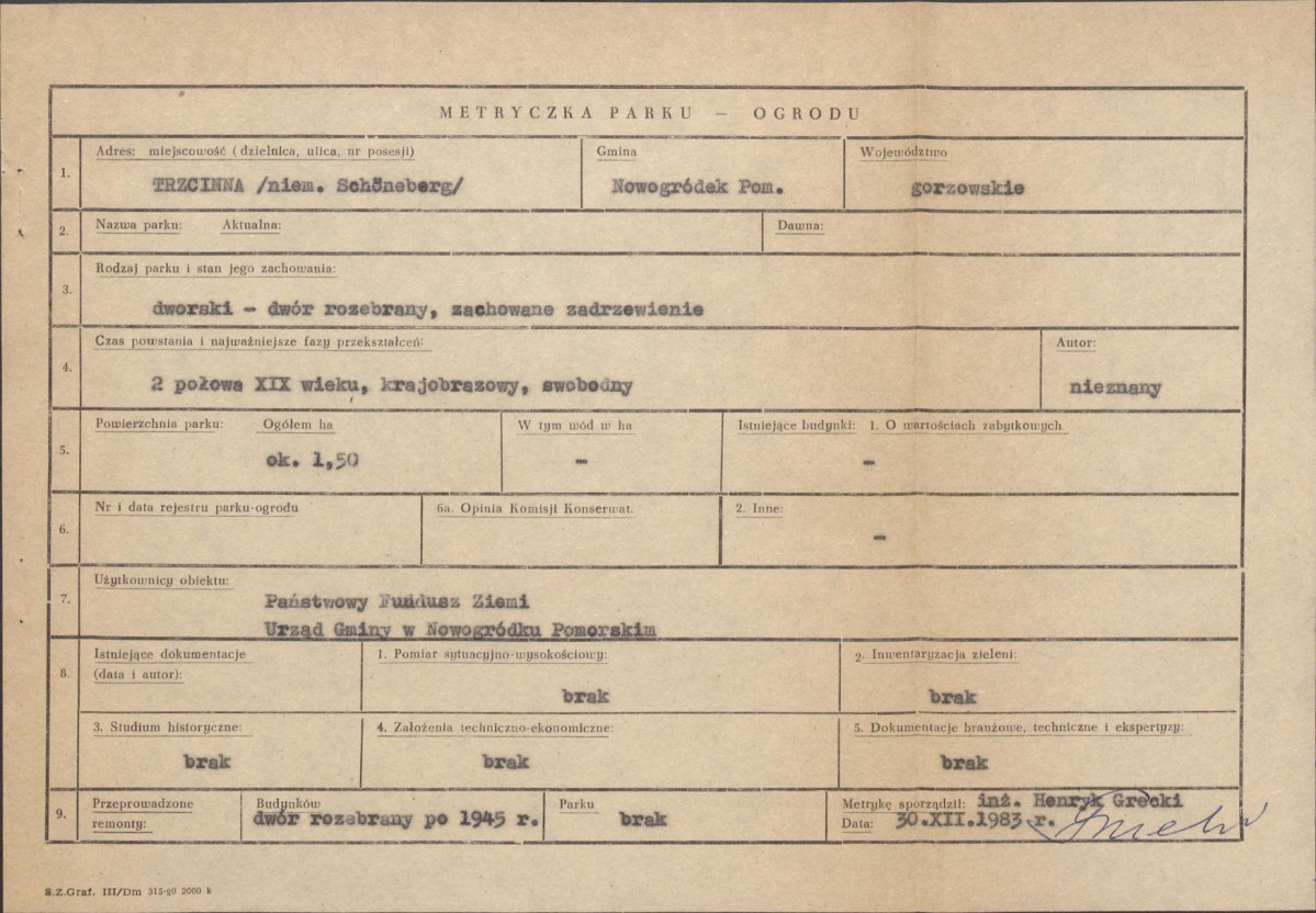 Ewidencja parkowa, skan nr 5